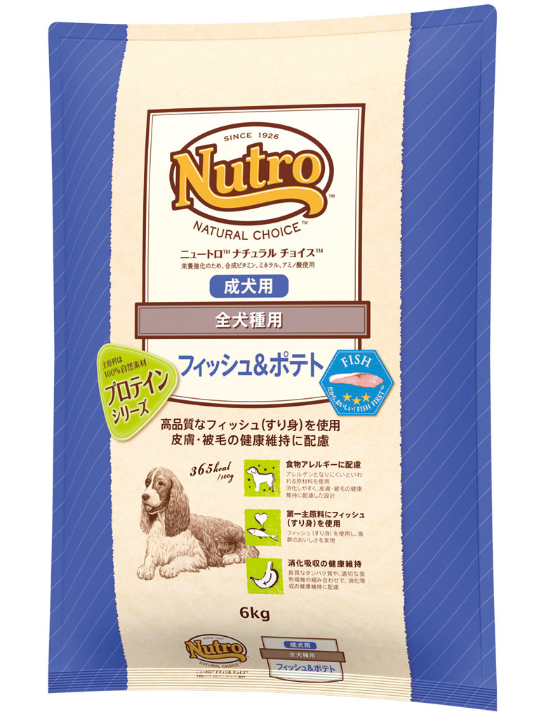 ＮＣ　フィッシュ＆ポテト　全犬種用　成犬用　６ｋｇ