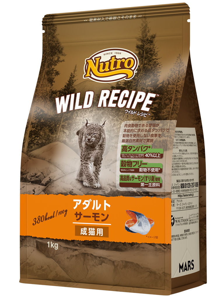ワイルドレシピ猫　アダルトサーモン　１ｋｇ